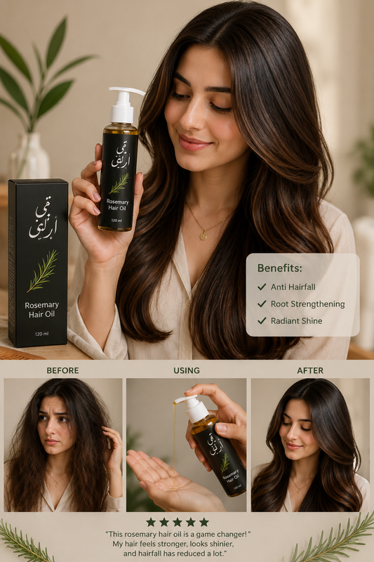 Rosemary Hair Oil – Mazboot Jarron aur Healthy, Khubsurat Baalon ke Liye